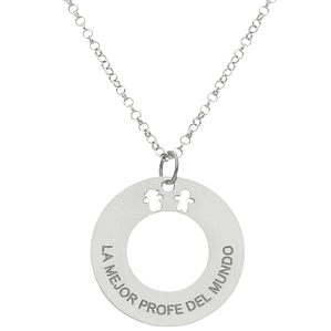 Gargantilla personalizada para tu profe favorita plata