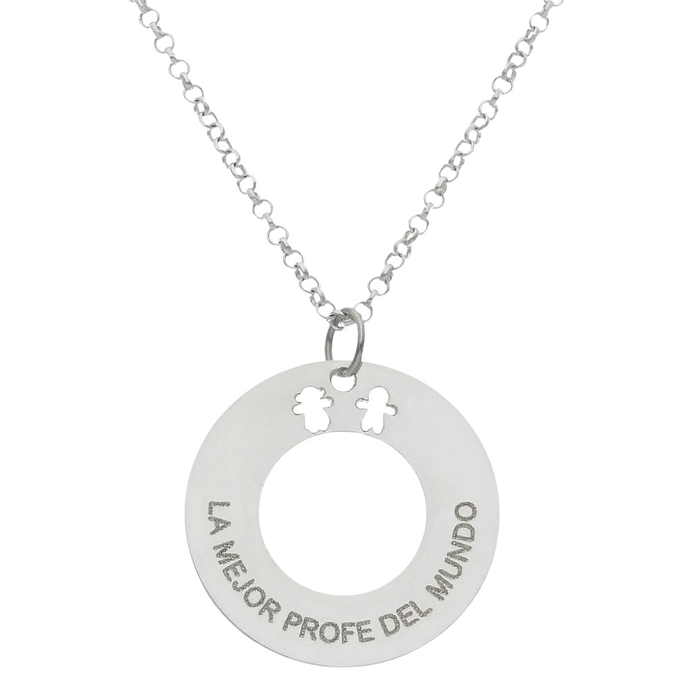 Gargantilla personalizada para tu profe favorita plata 1