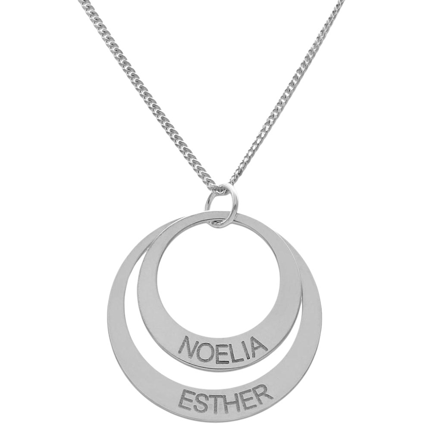 Gargantilla personalizada nombres plata 1