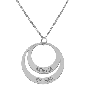 Gargantilla personalizada nombres plata