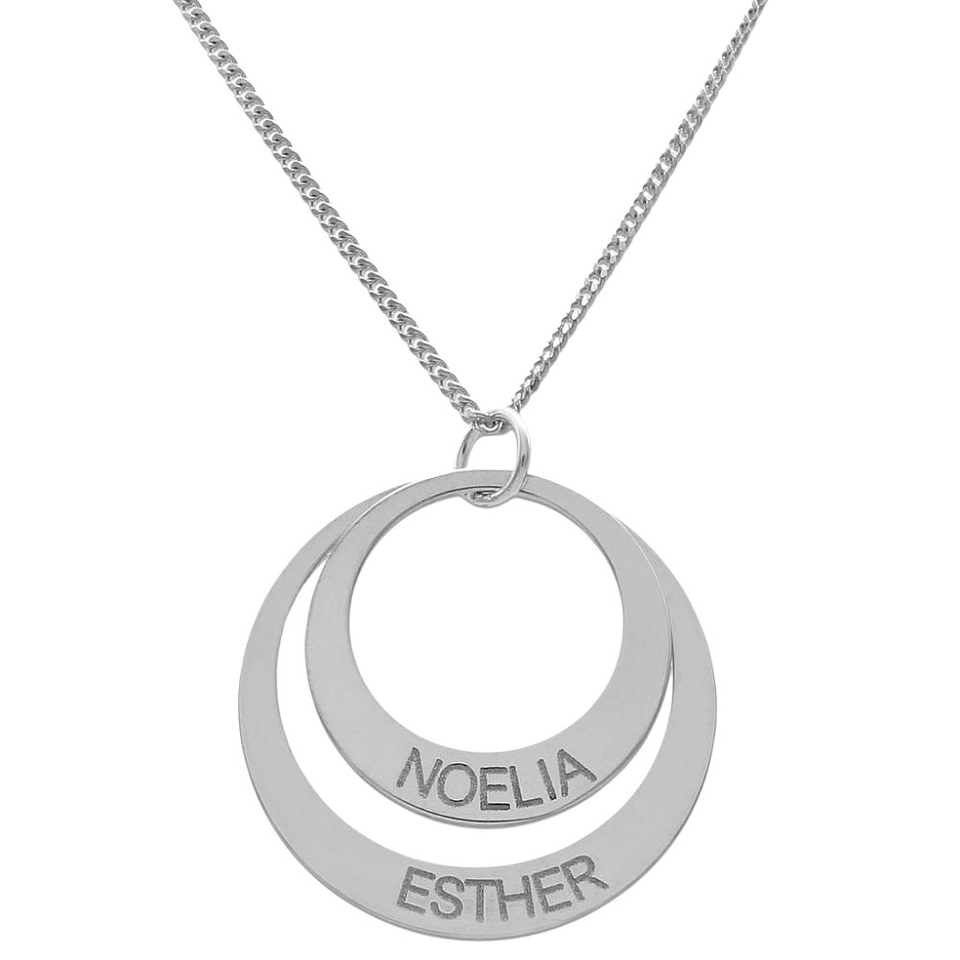 Gargantilla personalizada nombres plata 1