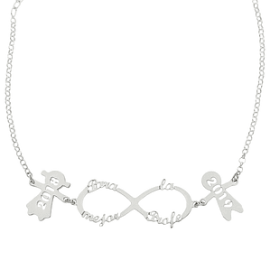 Gargantilla personalizada de curso para profe plata