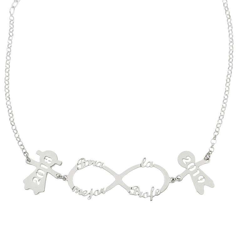 Gargantilla personalizada de curso para profe plata 1