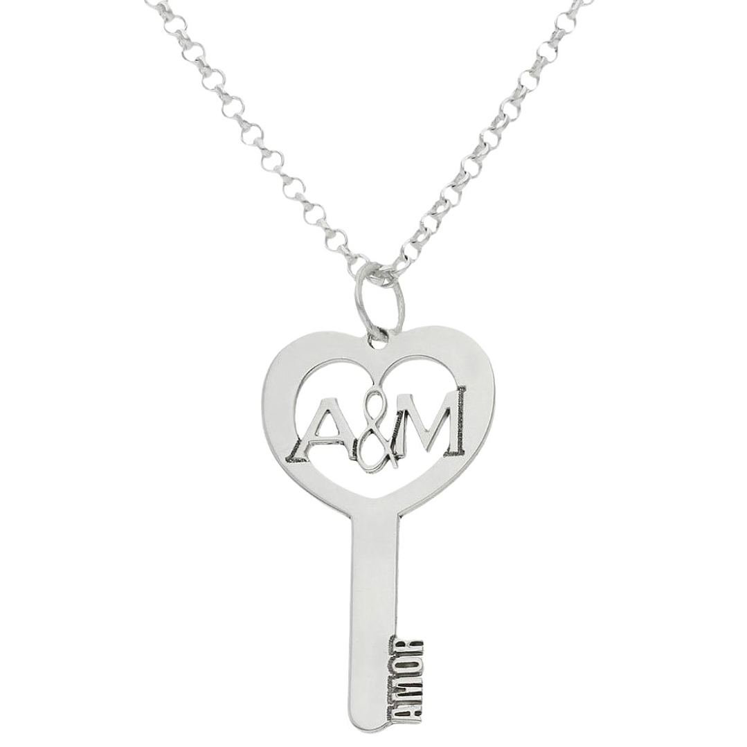 Gargantilla personalizada de amor plata 1