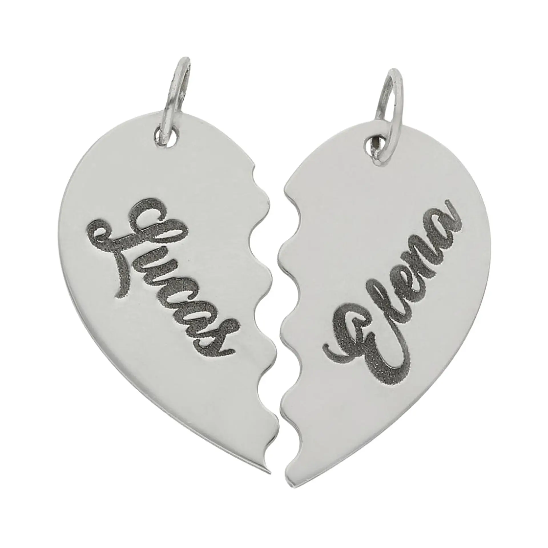 Colgantes personalizados con nombres plata 1