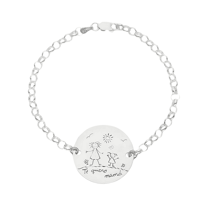 Pulsera familiar plata 3