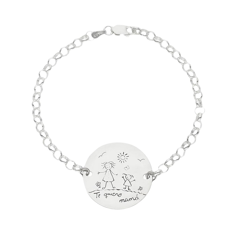 Pulsera familiar plata 4