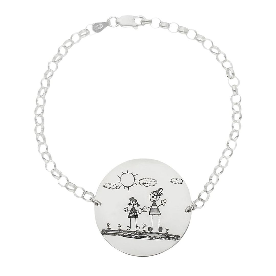 Pulsera familiar plata 4