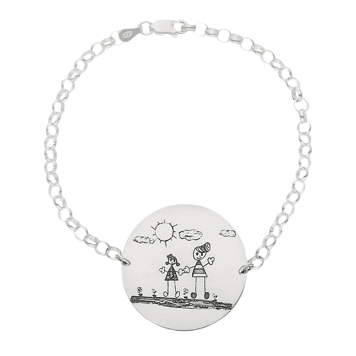 Pulsera familiar plata 4