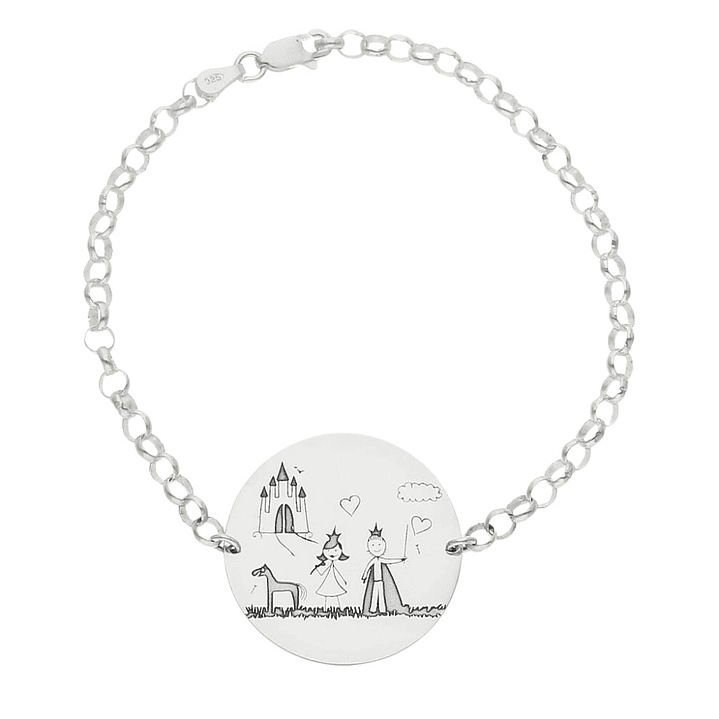 Pulsera familiar plata 5