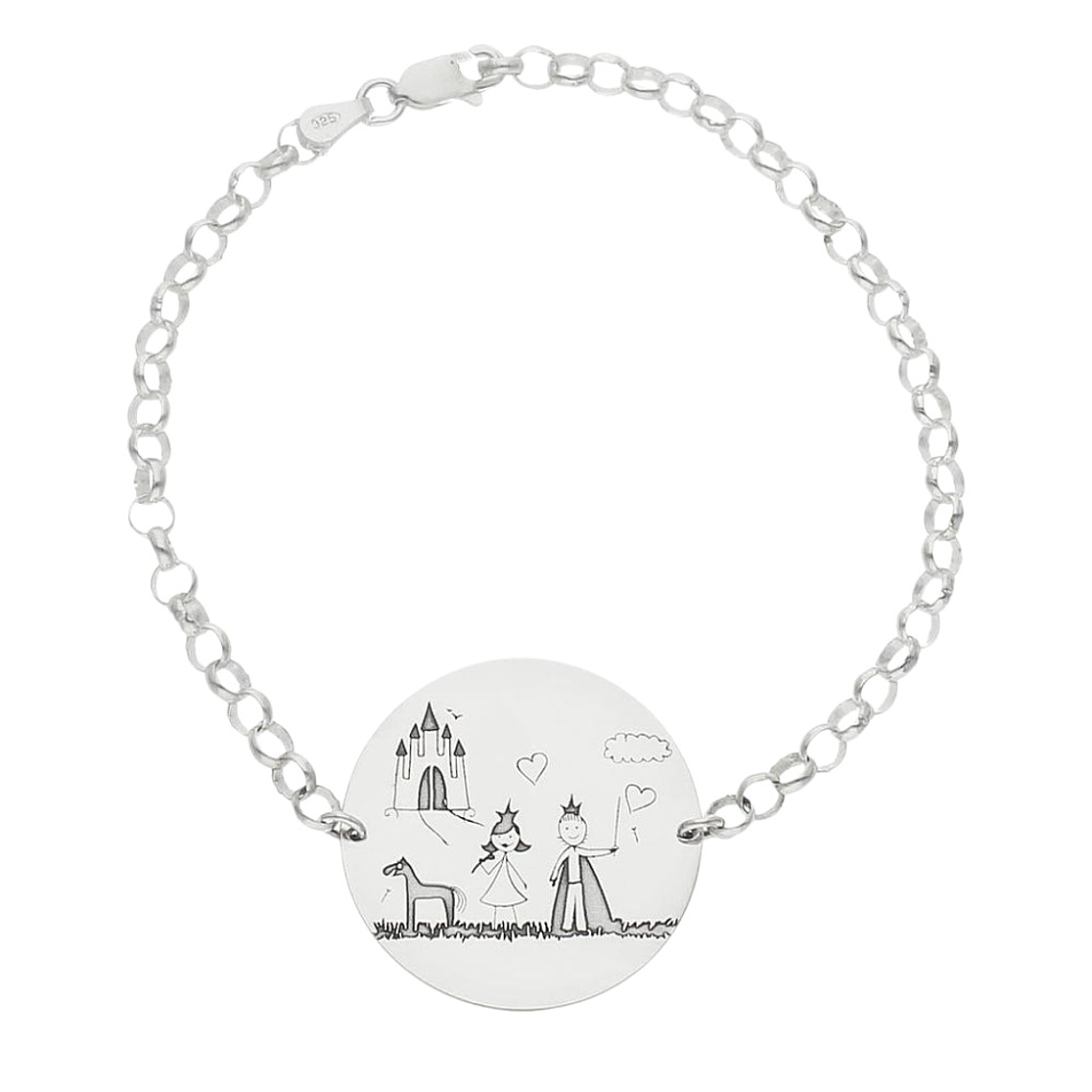 Pulsera familiar plata 6