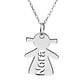 Gargantilla personalizada de niña con nombre plata  - vignette 1