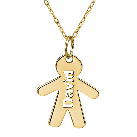 Gargantilla personalizada de niño con nombre plata 