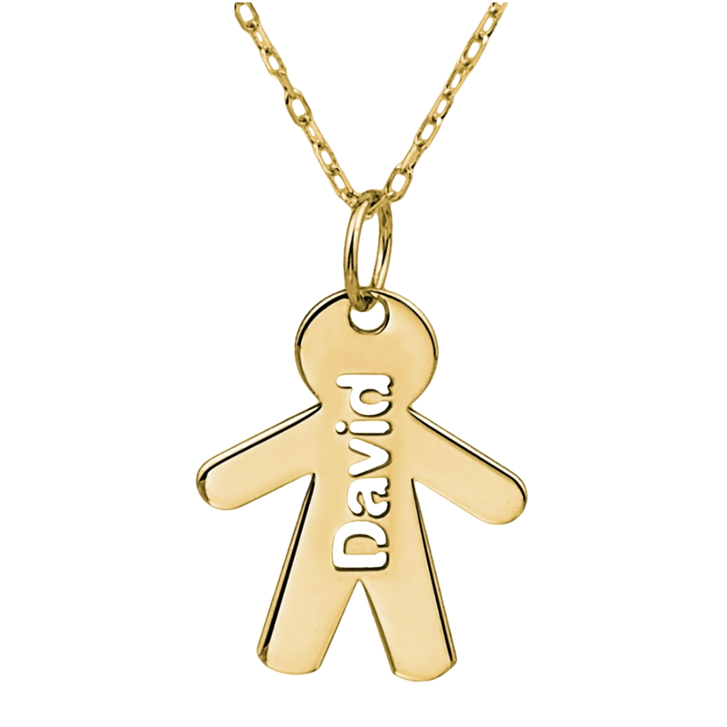 Gargantilla personalizada de niño con nombre plata  1