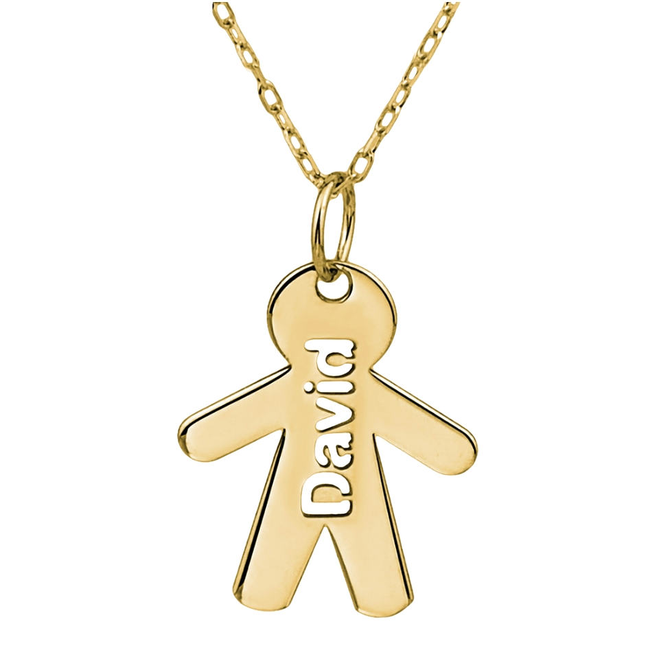 Gargantilla personalizada de niño con nombre plata  1