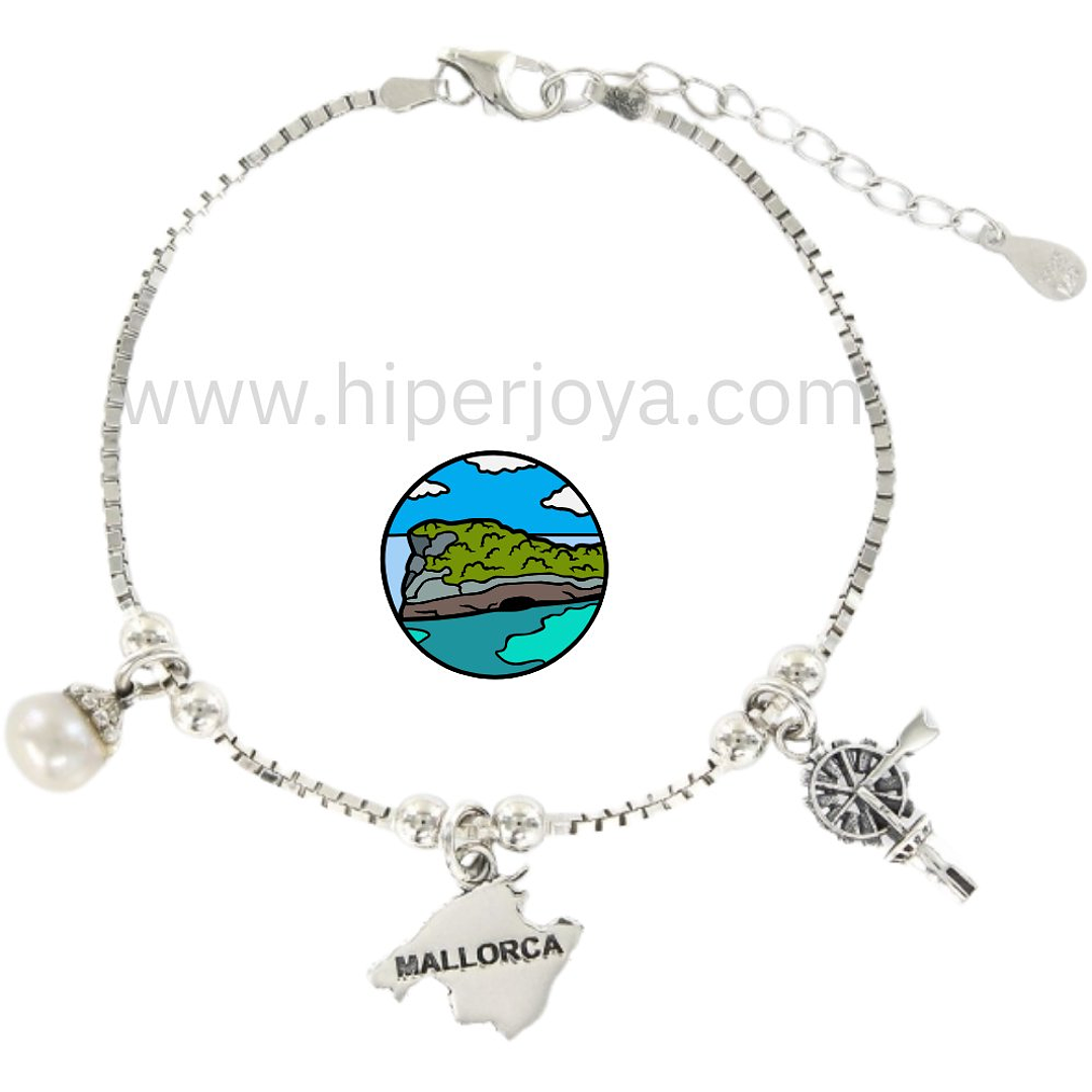 Pulsera de Mallorca plata 1