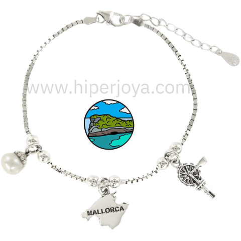 Pulsera de Mallorca plata