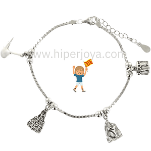 Pulsera de Catalunya plata