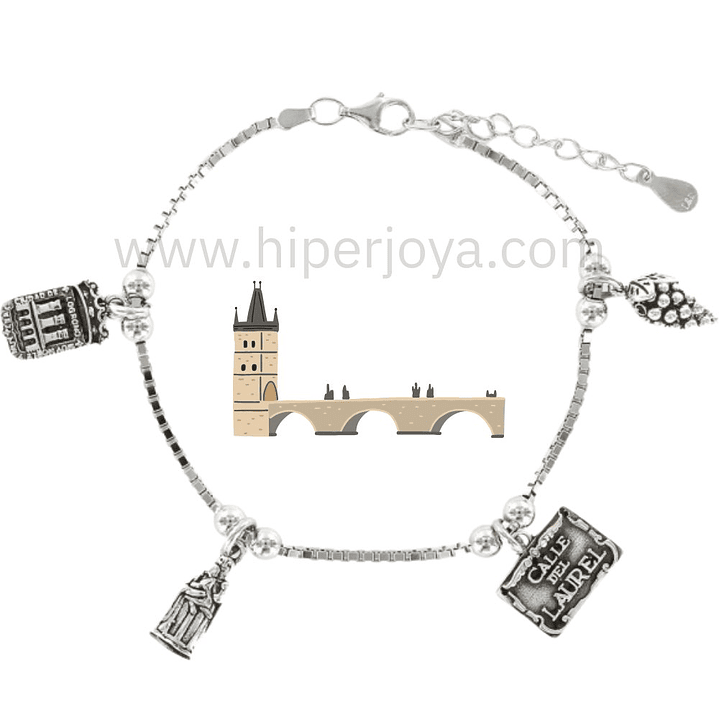 Pulsera de Logroño plata 1