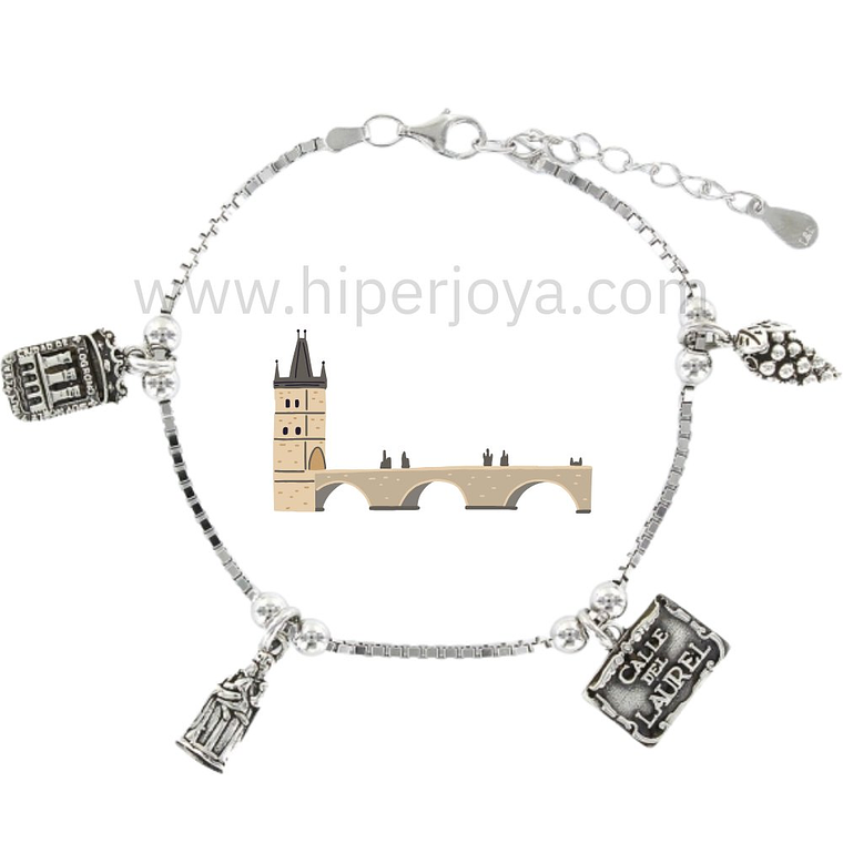 Pulsera de Logroño plata 1