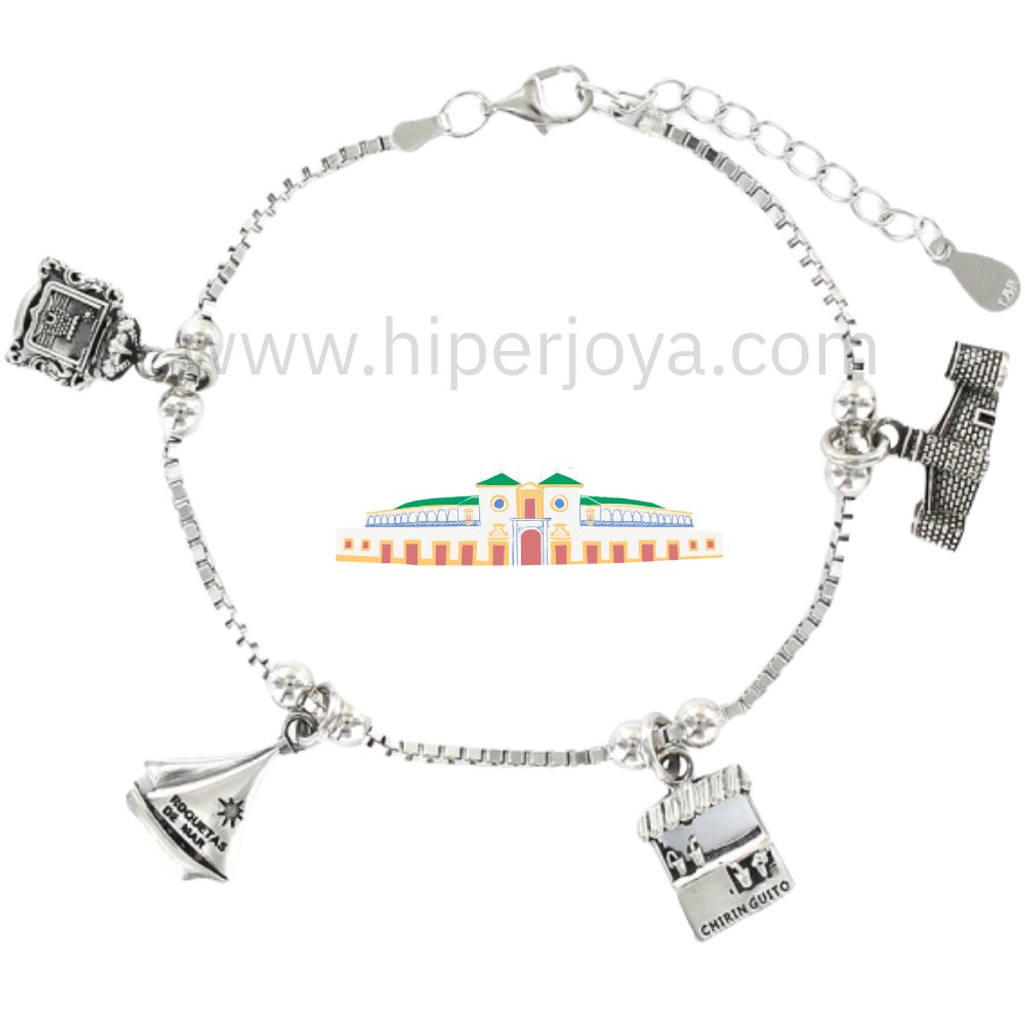 Pulsera Roquetas de mar plata 1