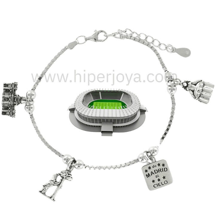 Pulsera de Madrid plata 1