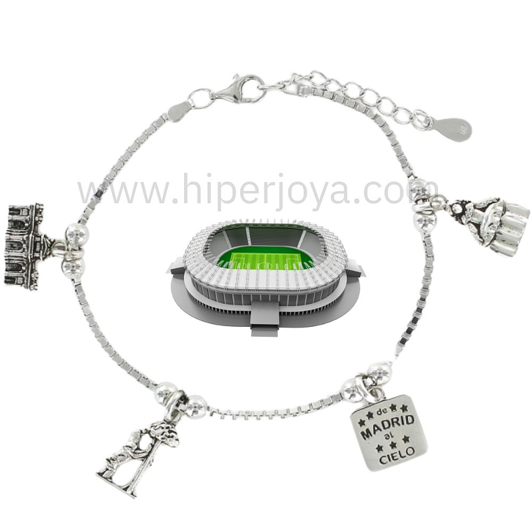 Pulsera de Madrid plata 1