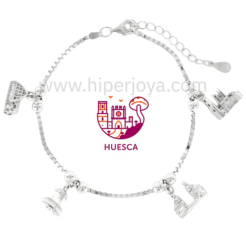Pulsera de Huesca plata