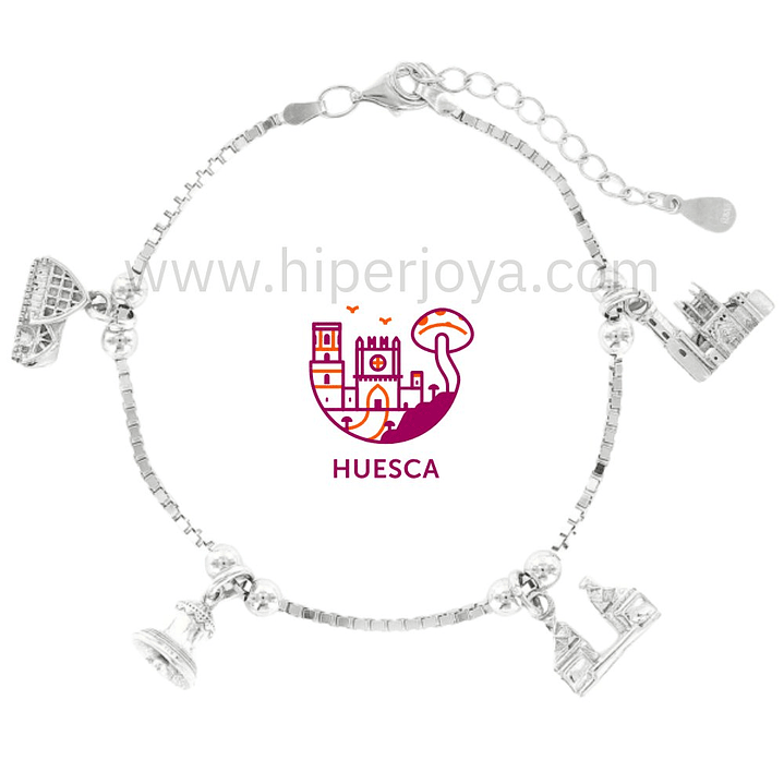 Pulsera de Huesca plata 1