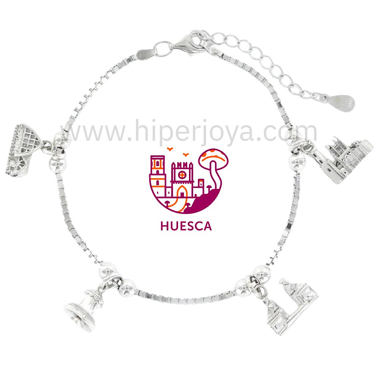 Pulsera de Huesca plata 1