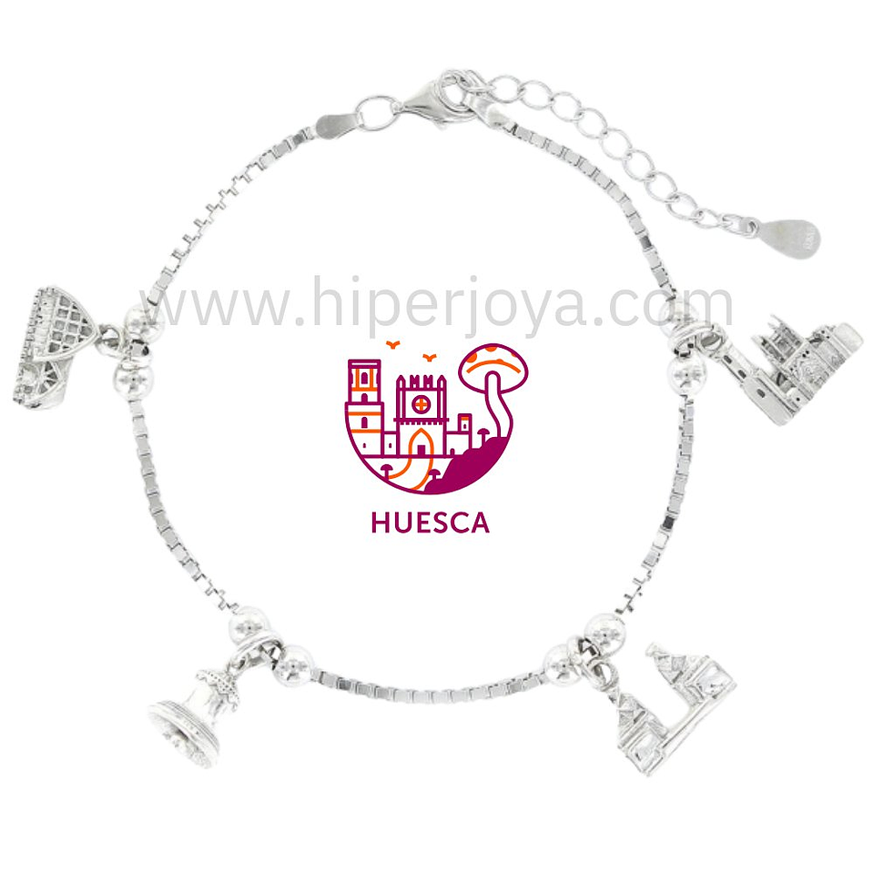 Pulsera de Huesca plata 1