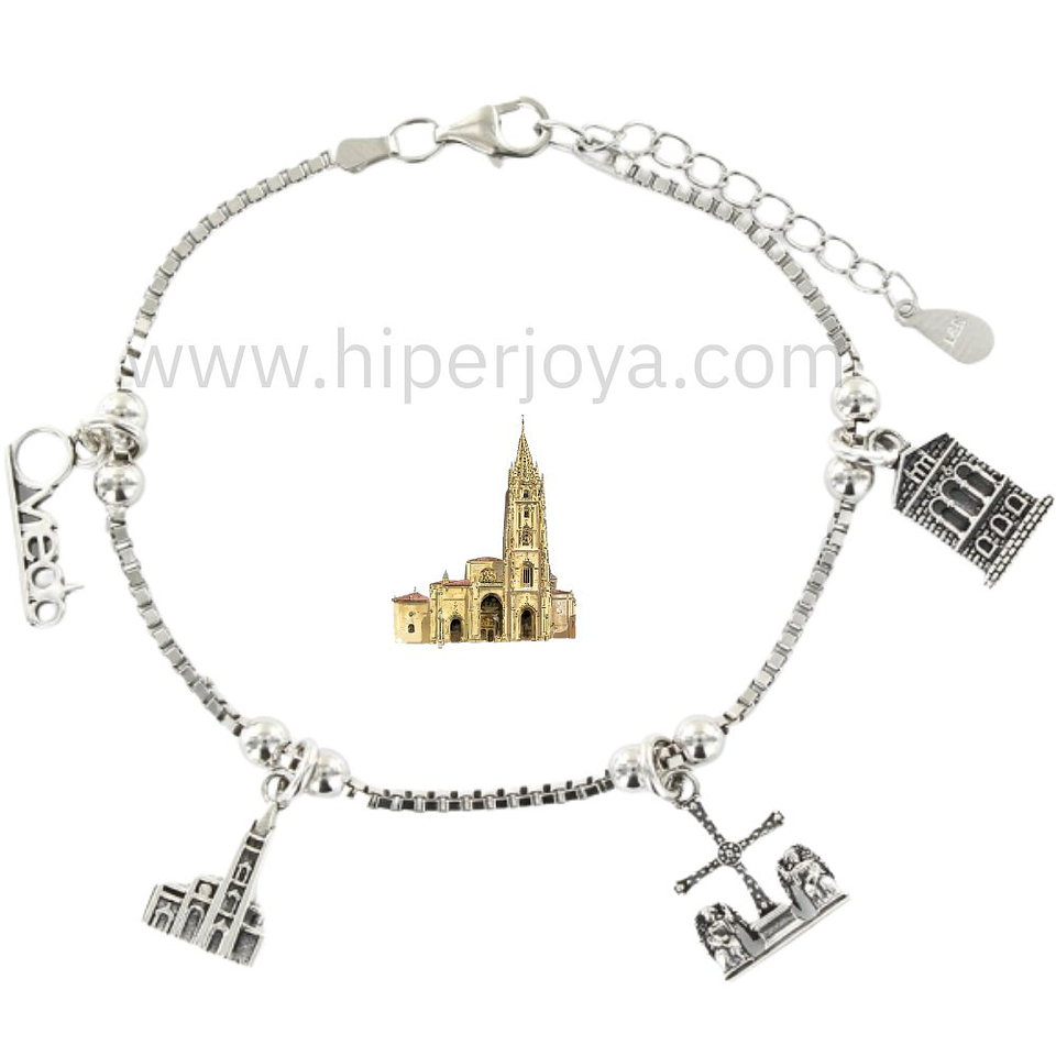 Pulsera de Oviedo plata 1