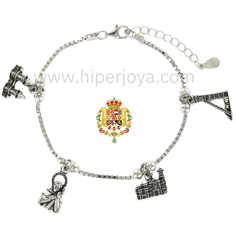 Pulsera de La Carolina plata 