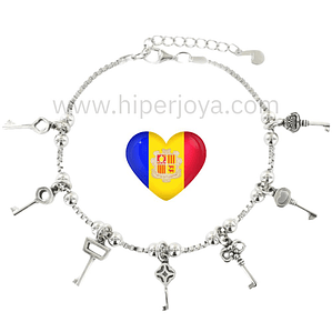 Pulsera de Andorra plata