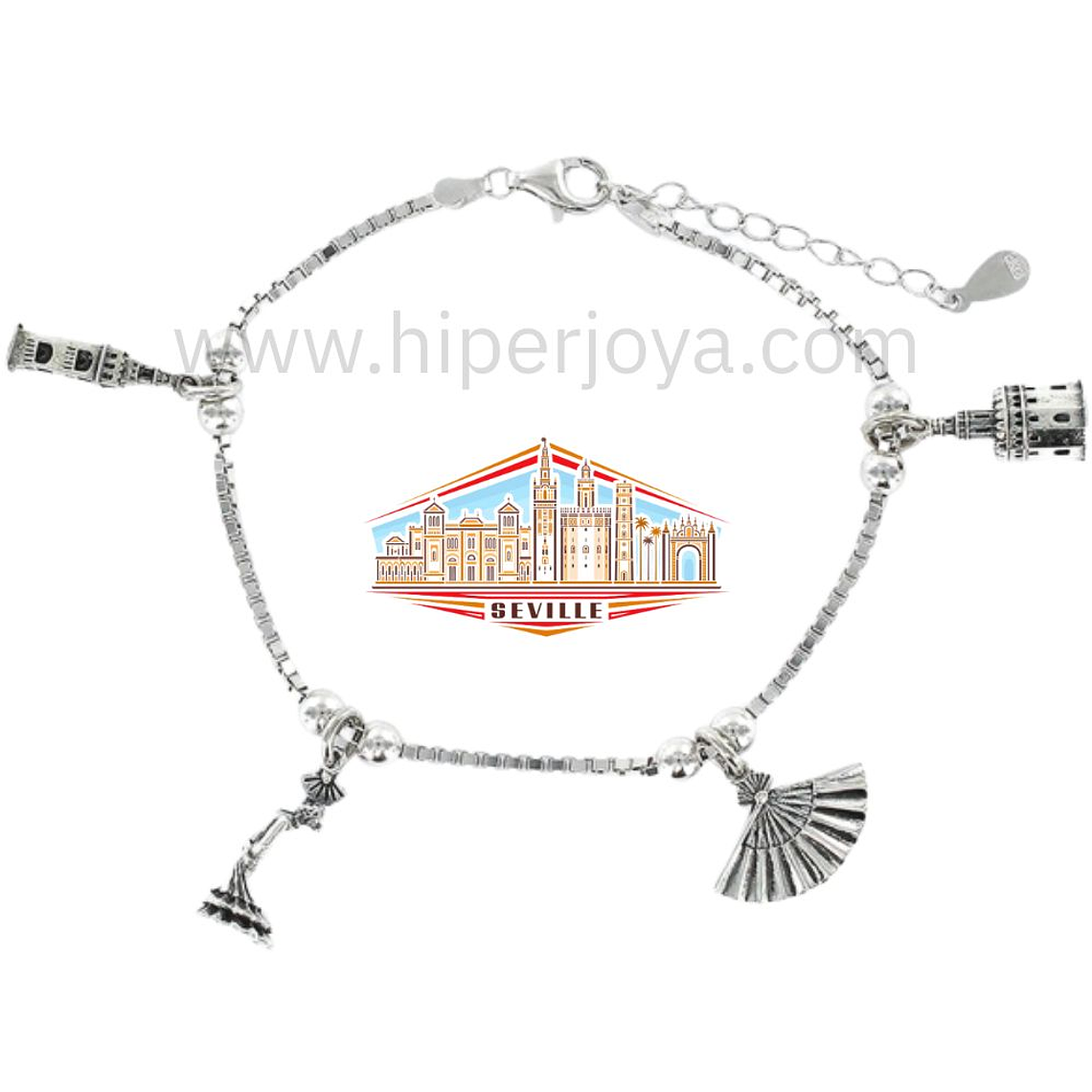 Pulsera de Sevilla plata 1