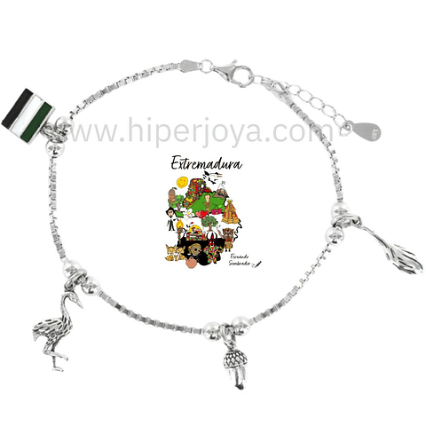 Pulsera de Extremadura plata 