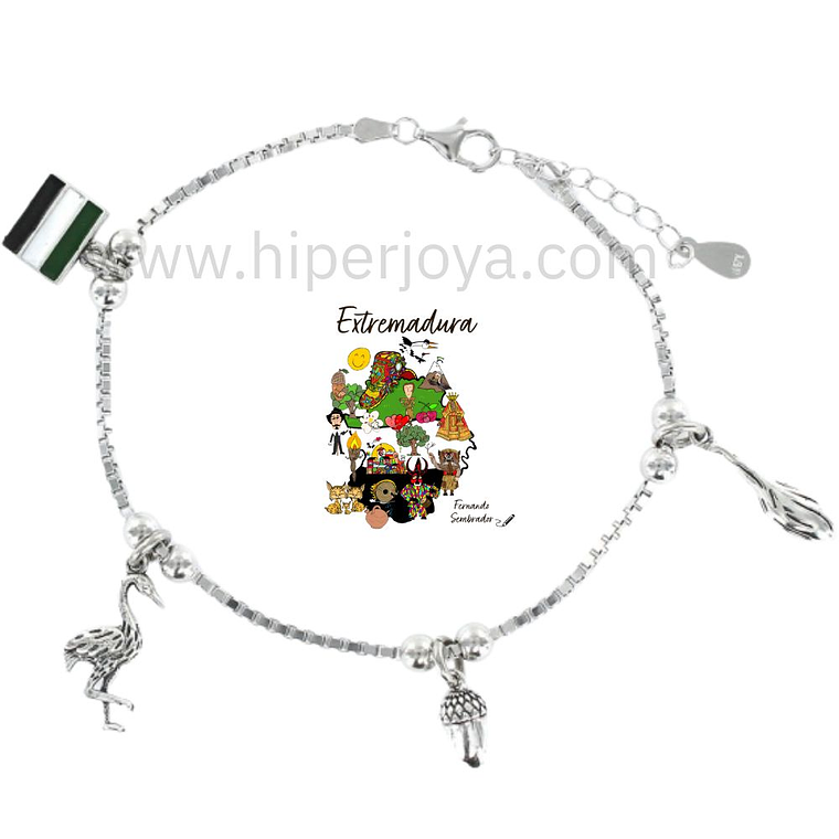 Pulsera de Extremadura plata  1