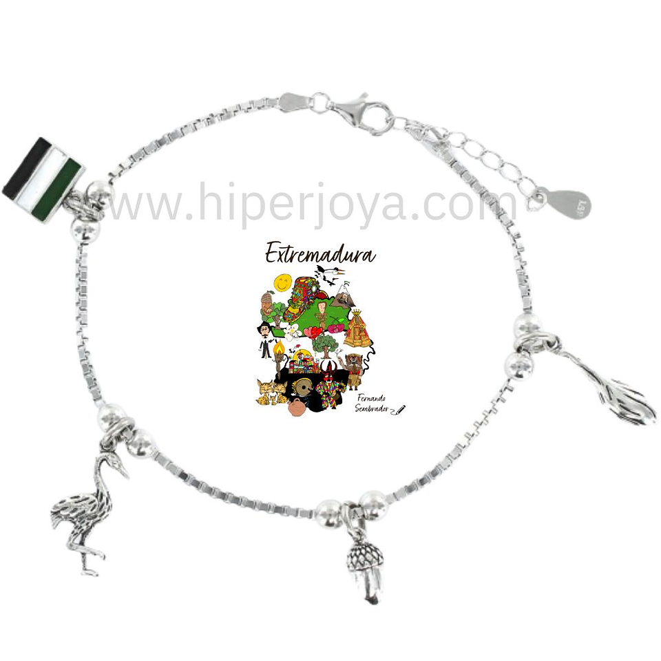 Pulsera de Extremadura plata  1
