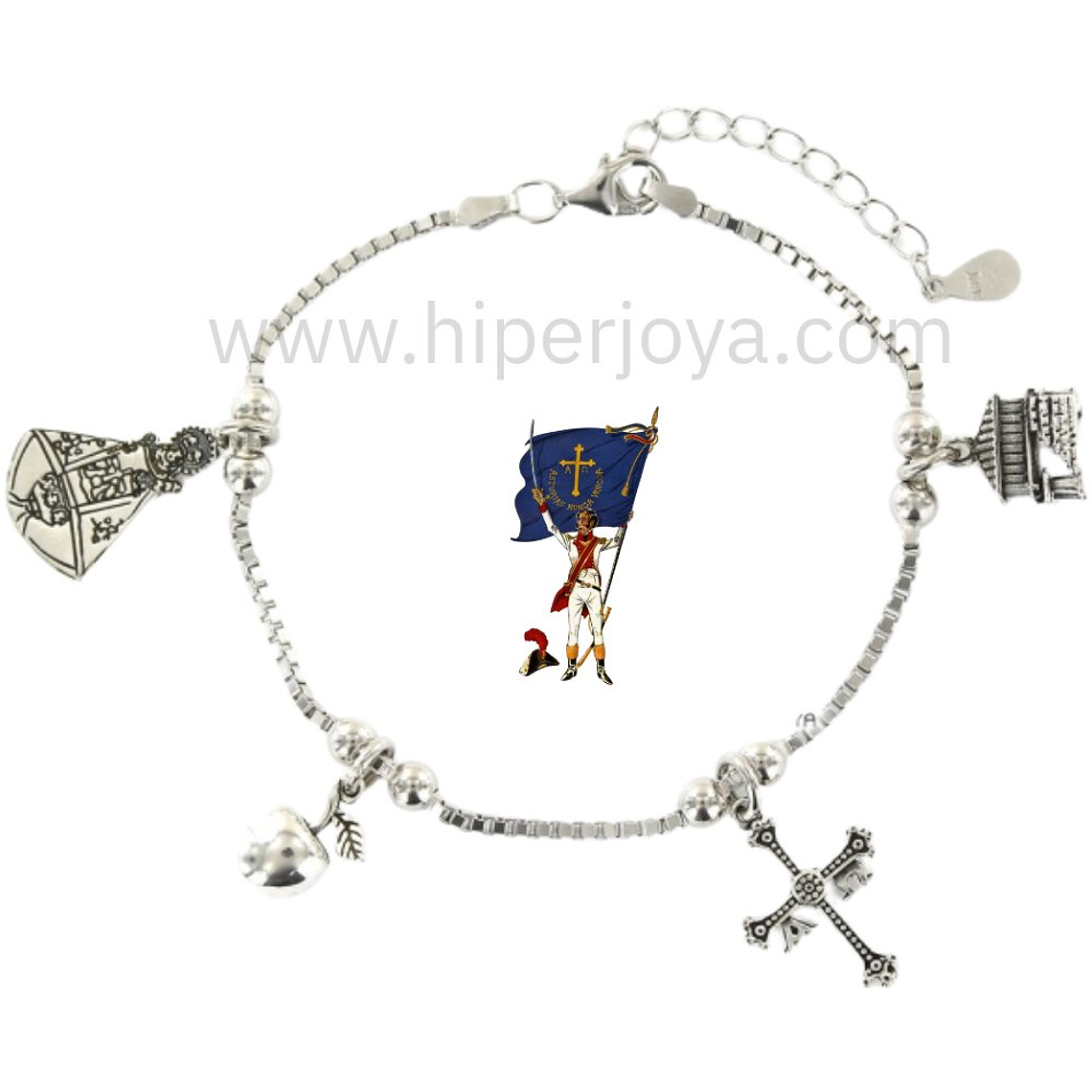 Pulsera de Asturias plata 1