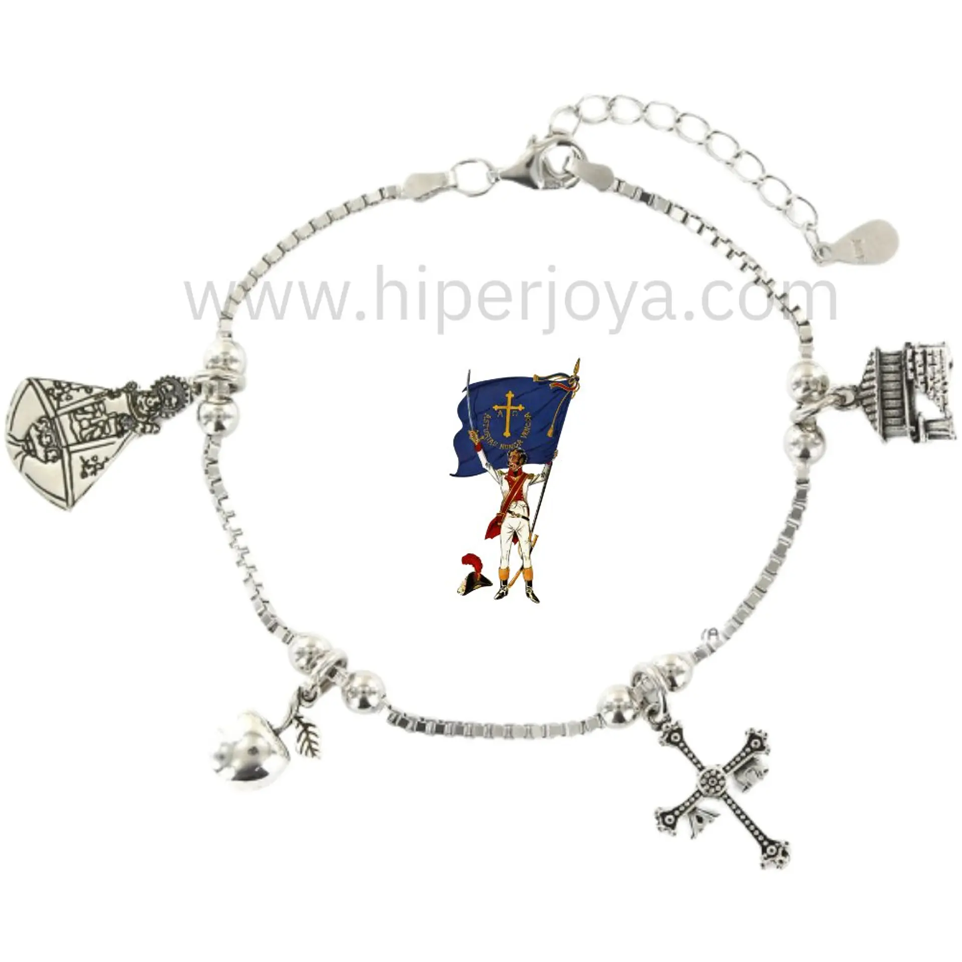 Pulsera de Asturias plata 1