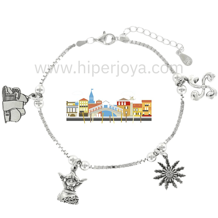 Pulsera de Vizcaya plata 1