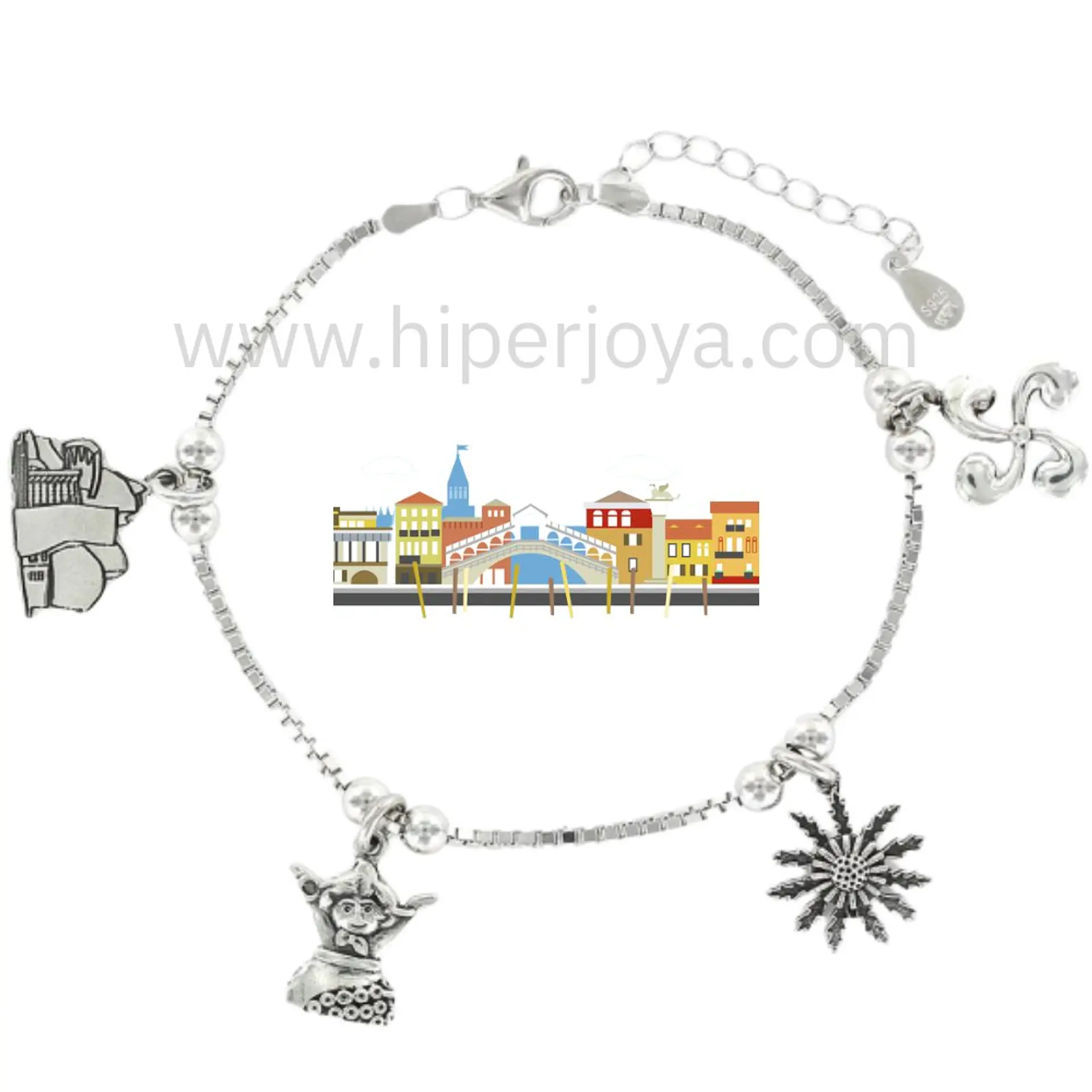 Pulsera de Vizcaya plata 1