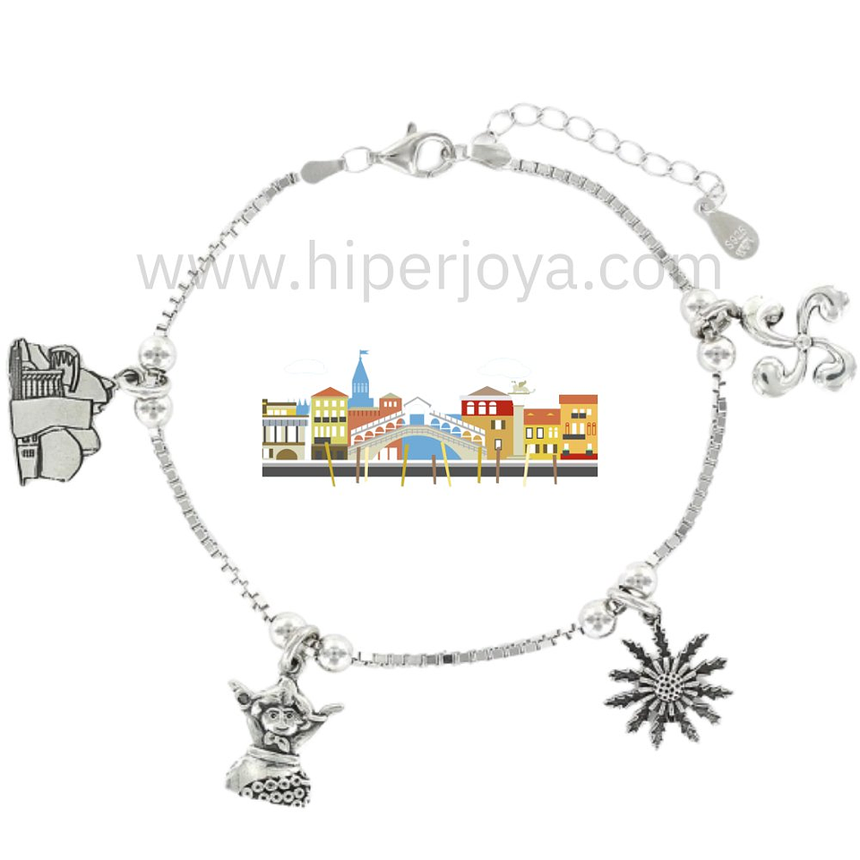 Pulsera de Vizcaya plata 1