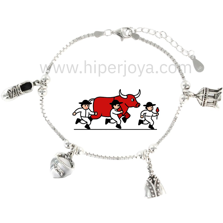 Pulsera de Pamplona plata 1