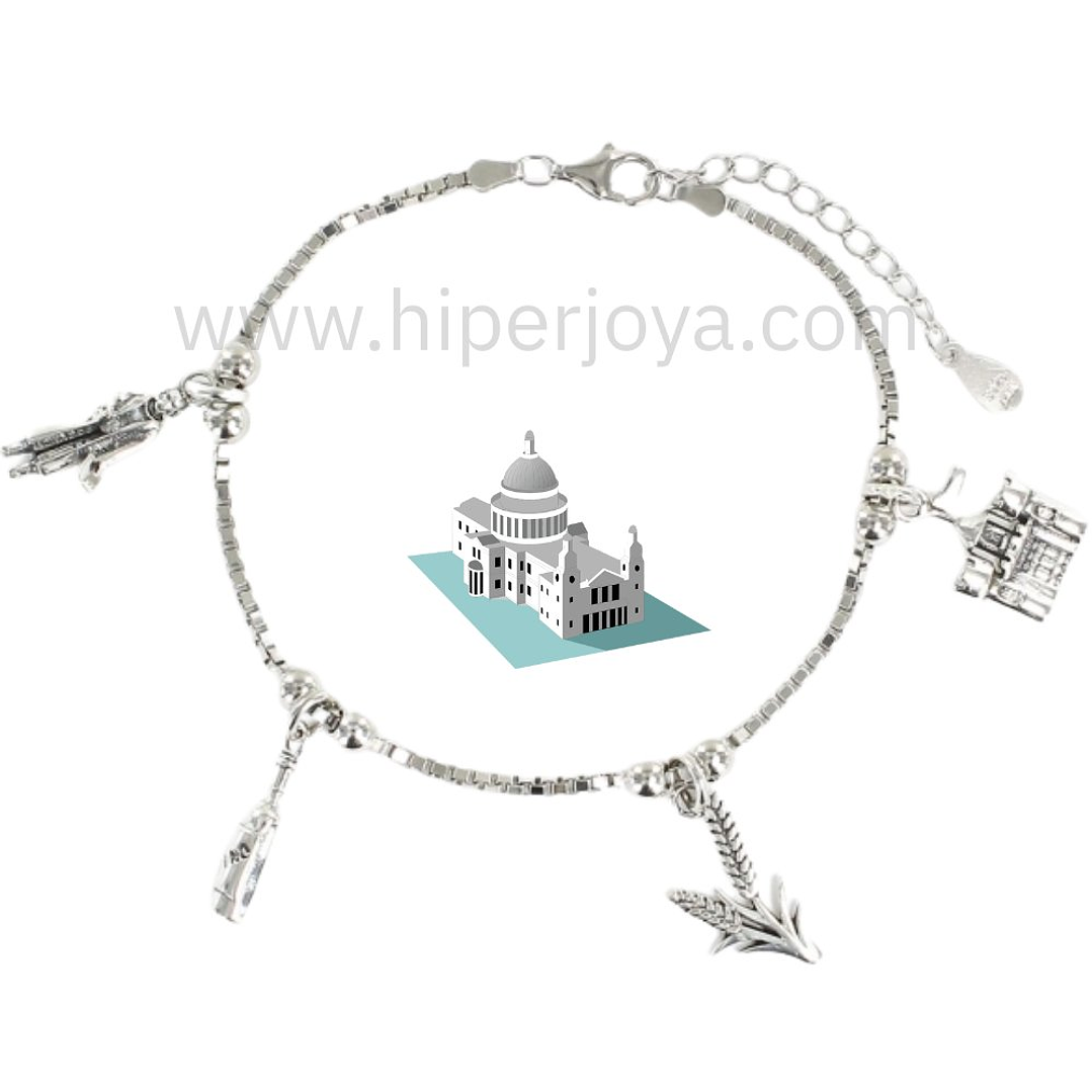 Pulsera de Valladolid plata 1