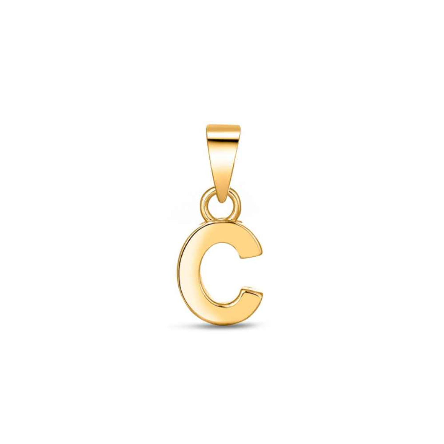 Colgante inicial C con baño de oro 1