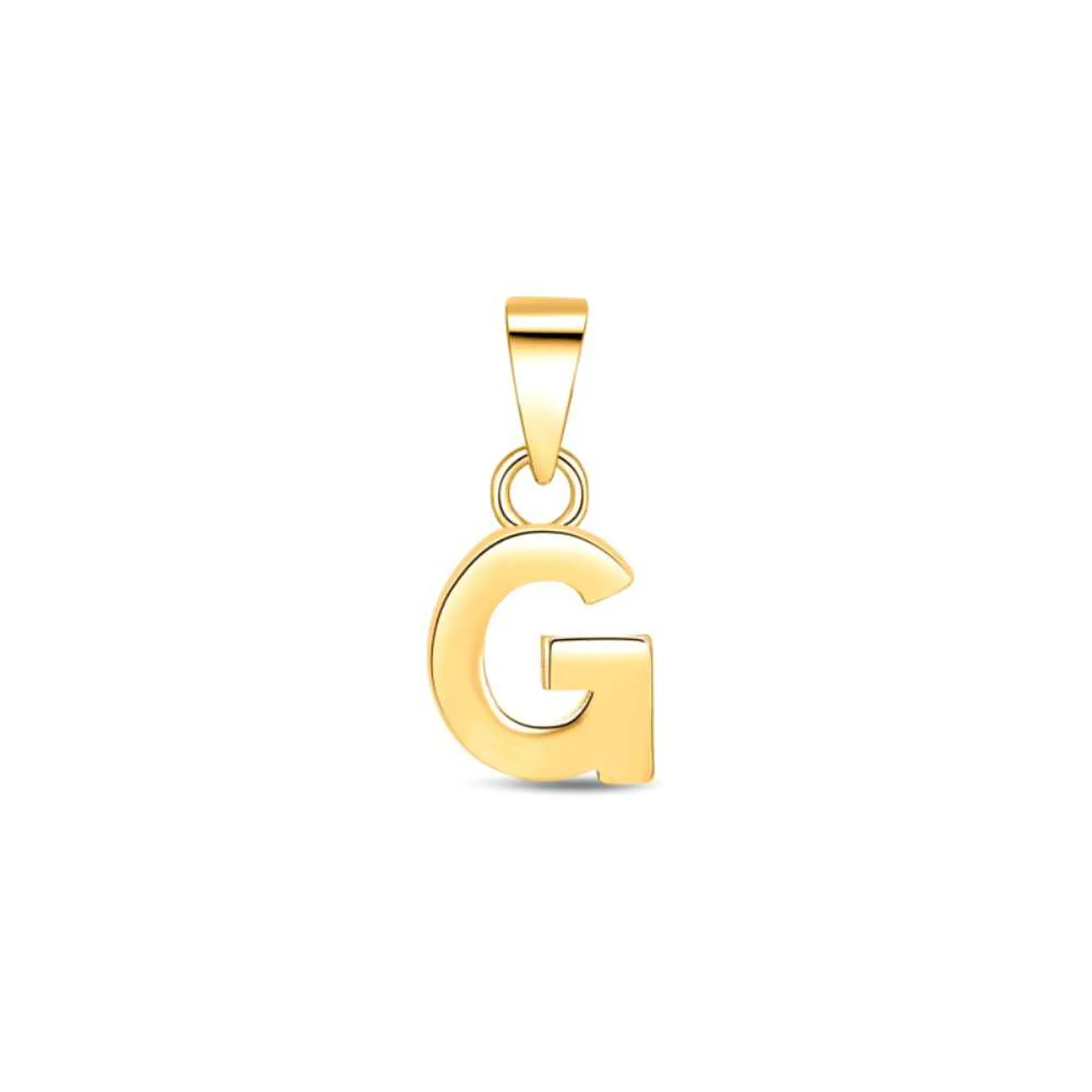 Colgante inicial G con baño de oro 1