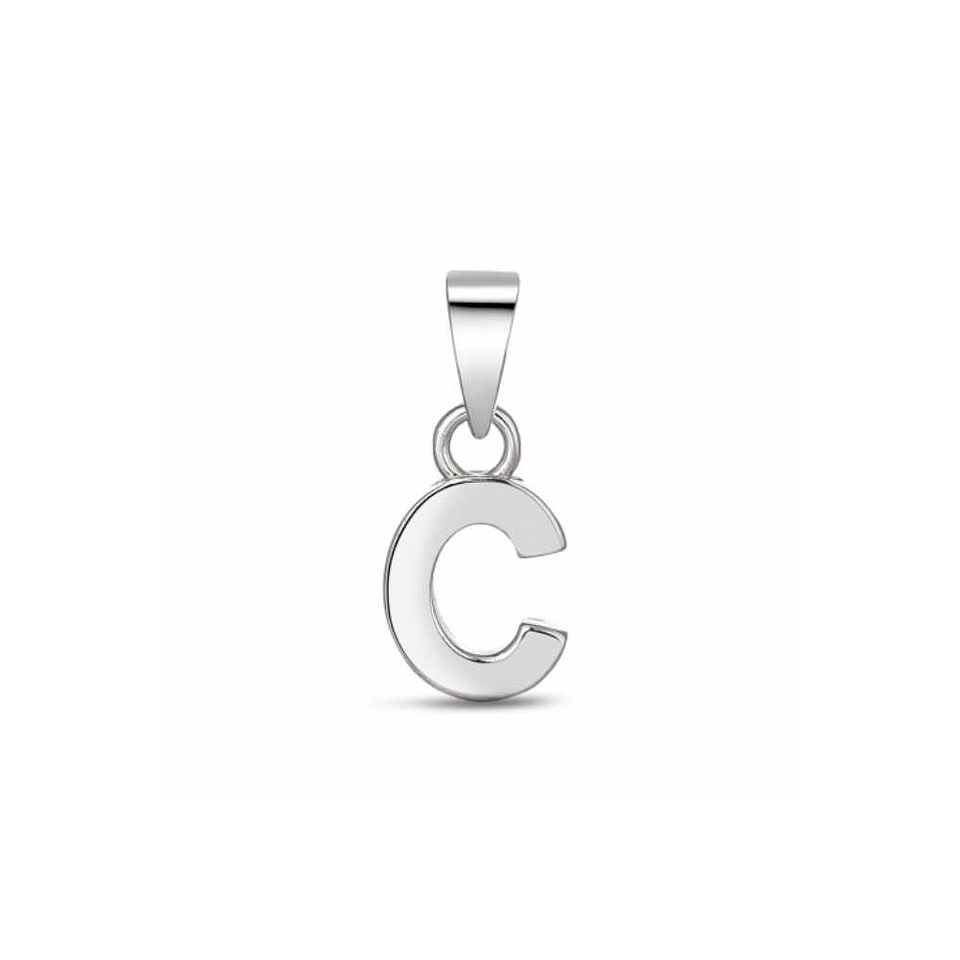 Colgante inicial C plata 1