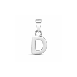 Colgante inicial D plata