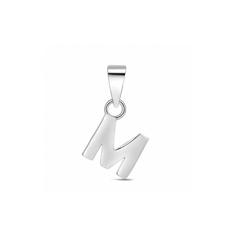 Colgante inicial M plata 1
